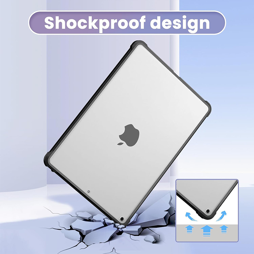 Shockproof Impact Resistant Flexible Soft Transparent Clear TPU Protective Shell with Air Cushion Fit iPad Mini 1/2/3